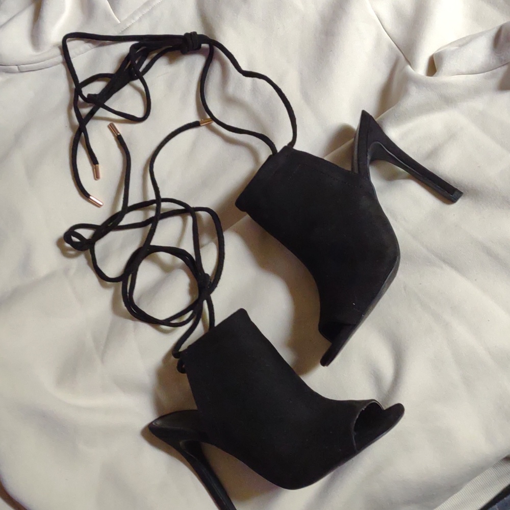 Woman's laced up heels
